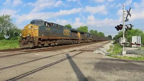 CSX B158 Empty Coke Express Train Part 2 from Sterling Ohio July 1, 2022