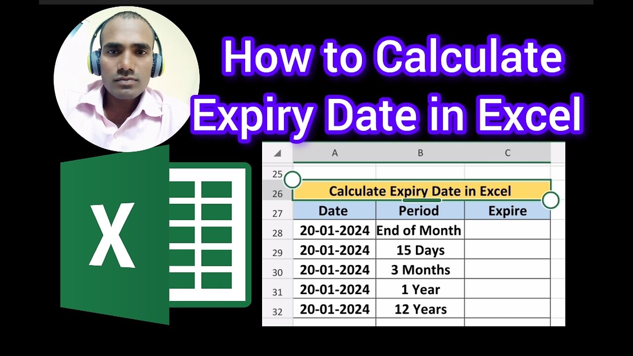 How to Calculate Expiry Date in Excel #expiry #excel