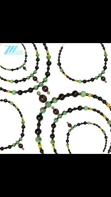 Natural turquoise bumble bee onyx Copper Rutilated Quartz Black Rutilated Quartz05