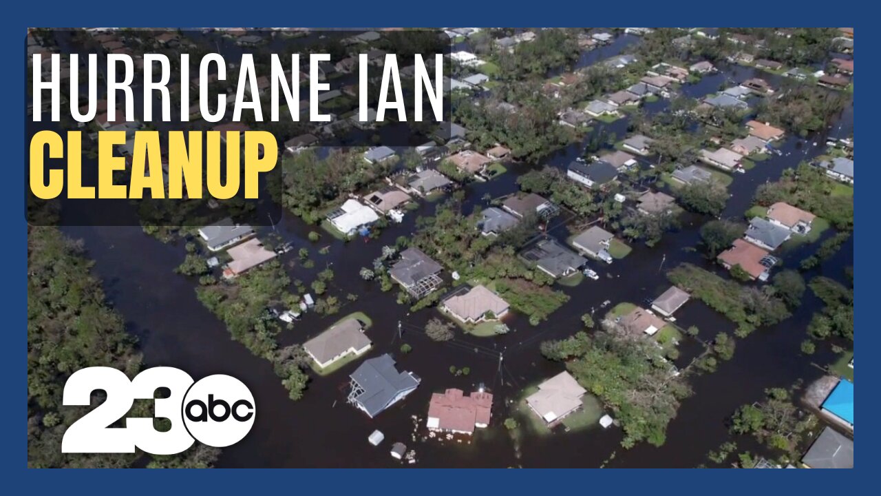 Cleanup begins in some areas following Hurricane Ian