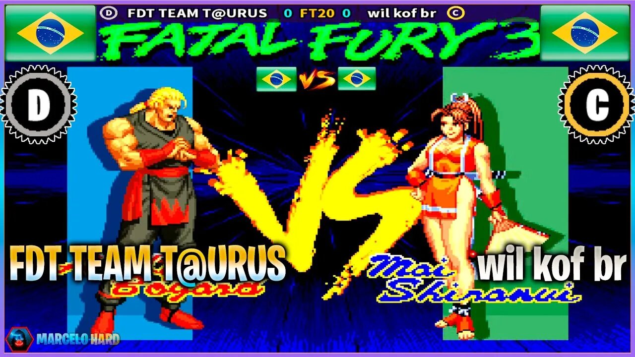 Fatal Fury 3 (FDT TEAM T@URUS Vs. wil kof br) [Brazil Vs. Brazil]