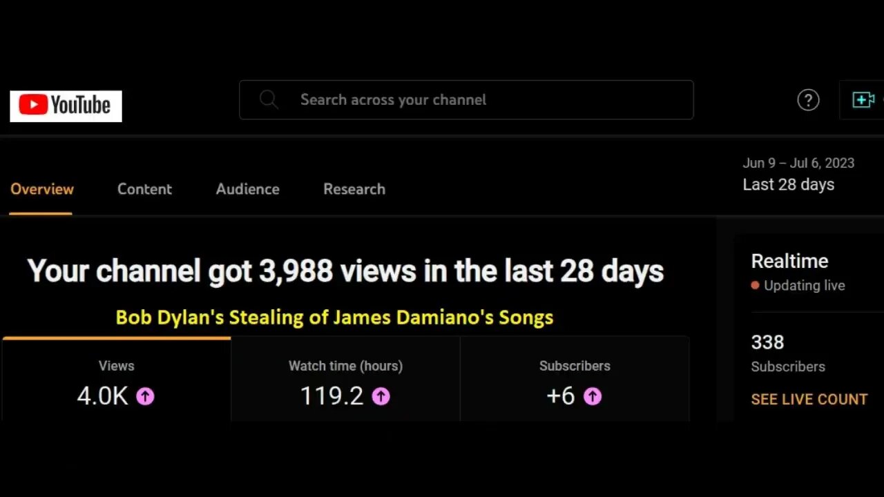 Bob Dylan's Stealing of James Damiano's Songs