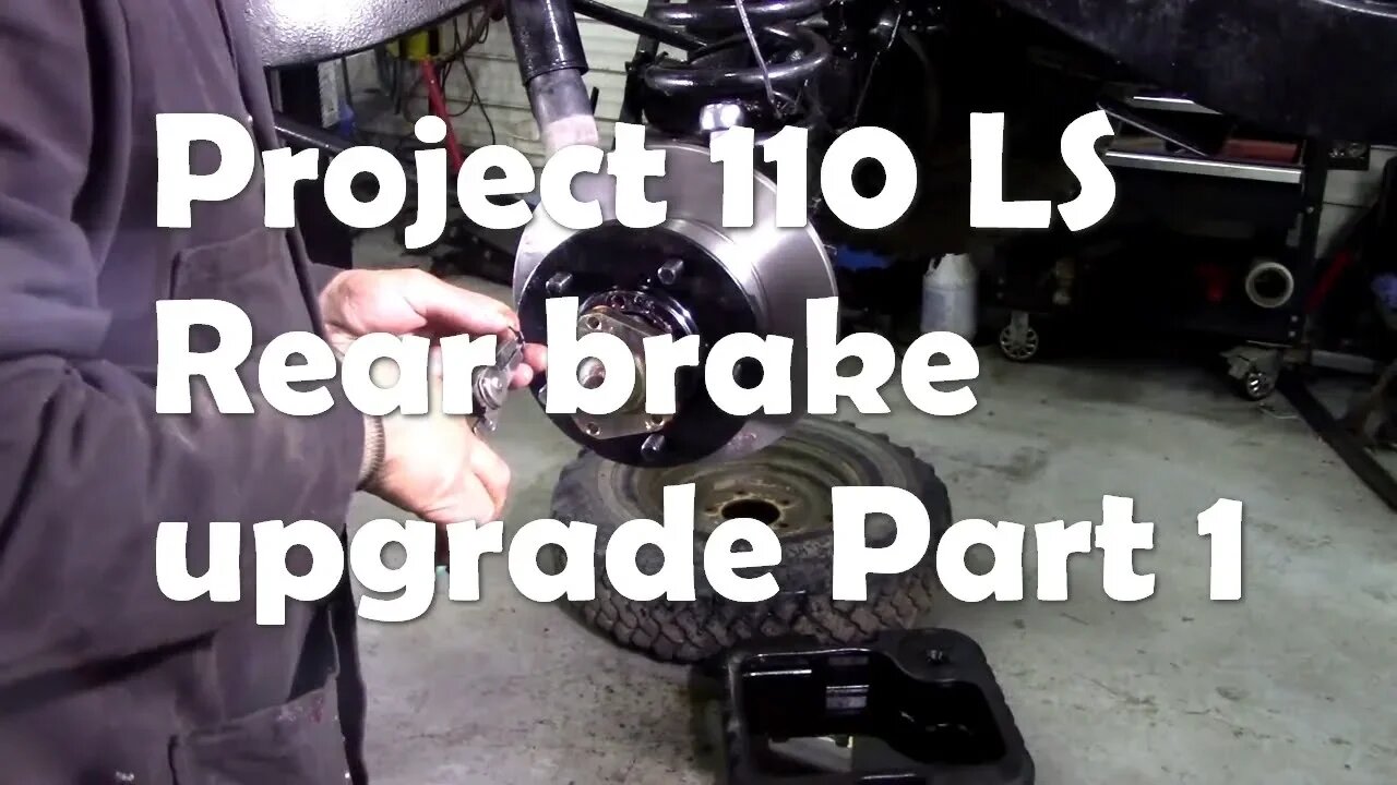 LS 110 project. Rear brake conversion from drums to discs Part 1