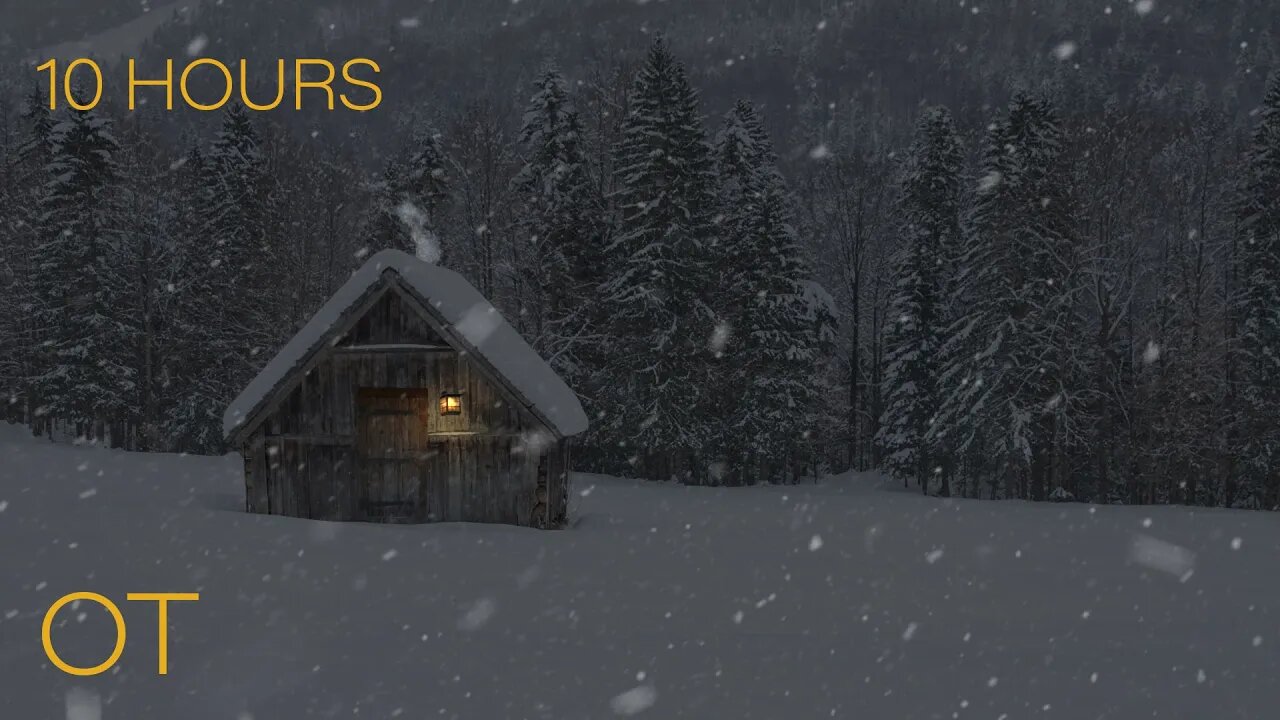 BLIZZARD | A Very Sleepy Snowstorm | Relaxing Winter Background Sounds | Heavy Wind & Snow| 10 HOURS