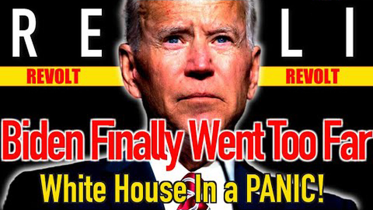 Bombshell! Biden Finally Went Too Far! White House in a PANIC!