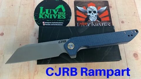 CJRB 1907 Rampart linerlock flipper / Includes Disassembly