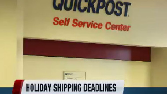 Postal Service mailing deadlines