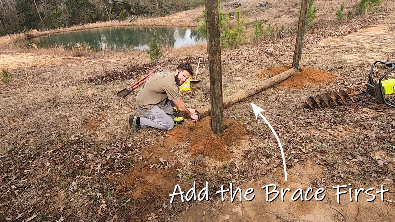 Setting Fence Posts and Clearing Brush