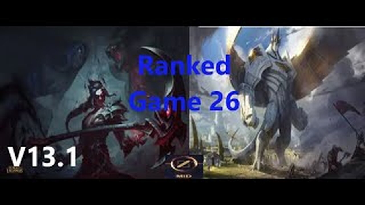 Ranked Game 26 Kayn Vs Galio Mid League Of Legends V13.1