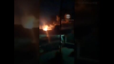 Big Explosion in the Oil Tank Russia Ukraine War!