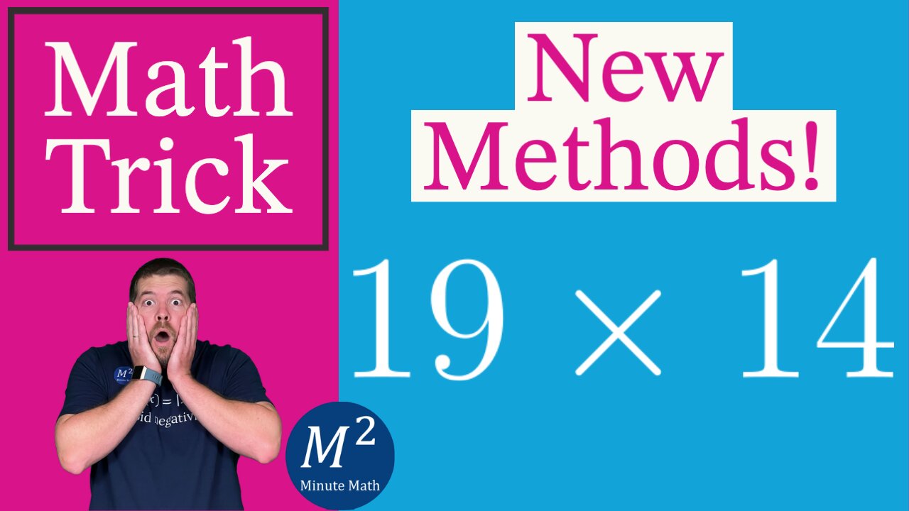 The New Way to Multiply 19x14 - Minute Math Tricks - Part 40 #shorts