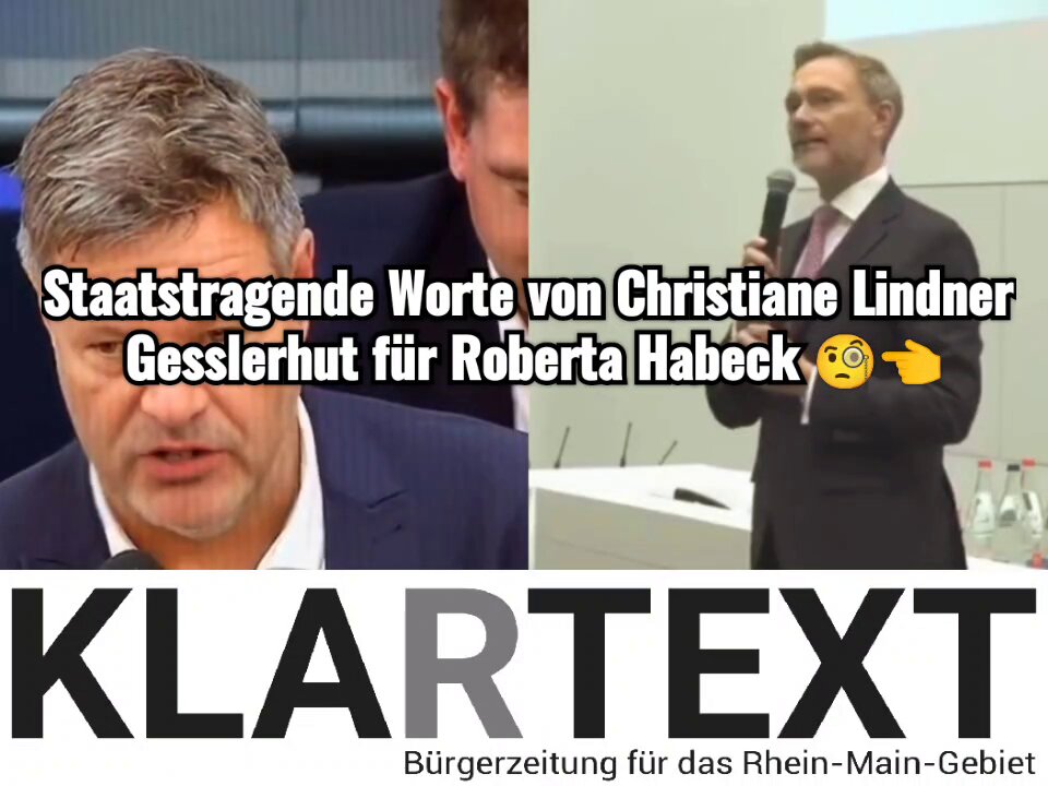 Lindner sucht in der Schweiz seinen GesslerHut und findet Habeck