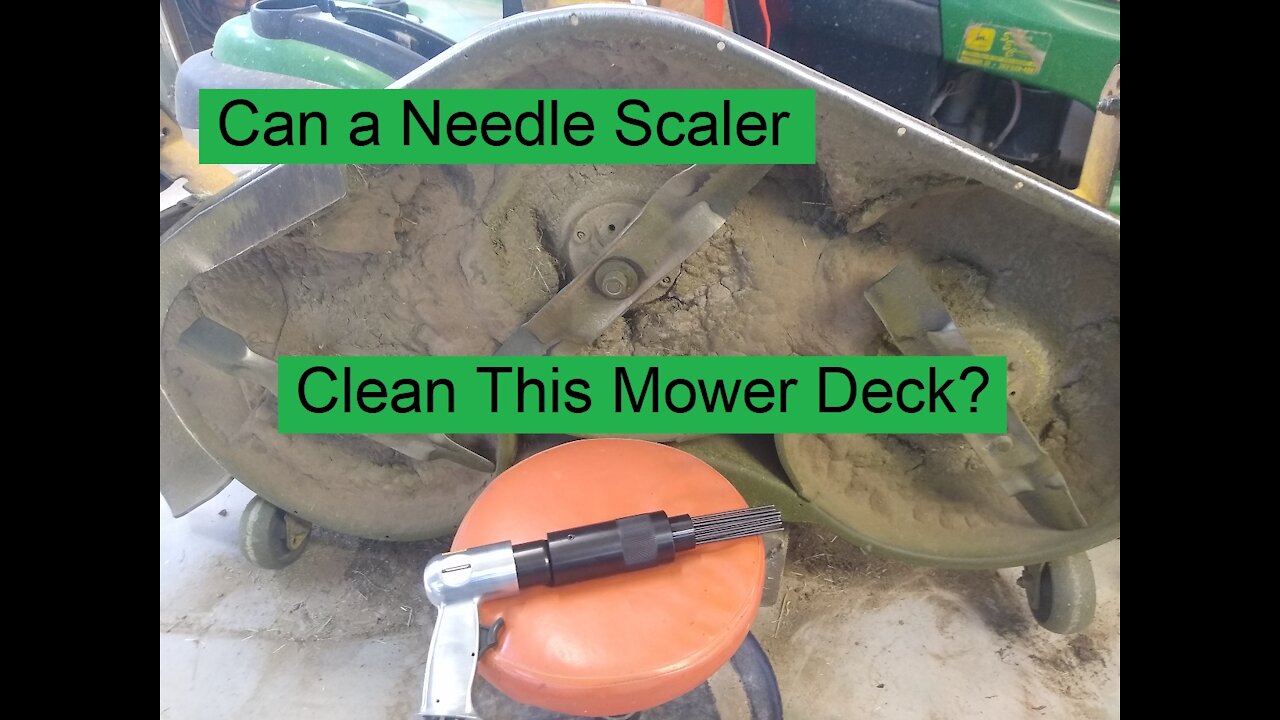 Using a Needle Scaler to Clean a Mower Deck - Let's Figure This Out