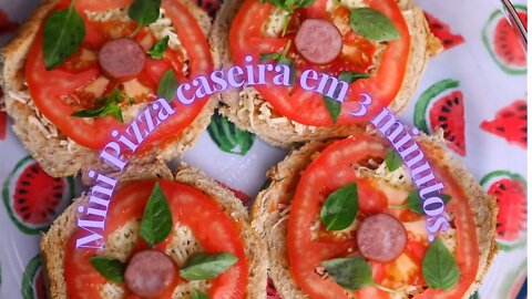 MINI HOMEMADE PIZZA IN 3 MINUTES