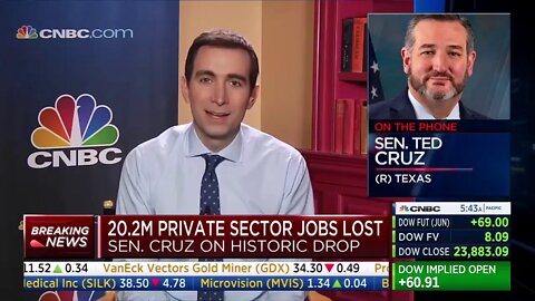 Cruz on Squawk Box Discusses Return to Washington, Need for Senate to Focus on Long-Term Recovery