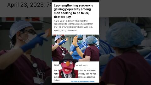 Sam NewsMan - 4/23/23 #News 📰 #mask 😷 #retirement #ClockWatching #leg #length🦵 #puppet #parody