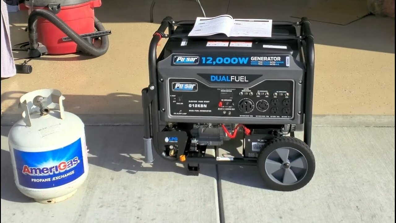 PULSAR 12K WATT DUAL FUEL GENERATOR