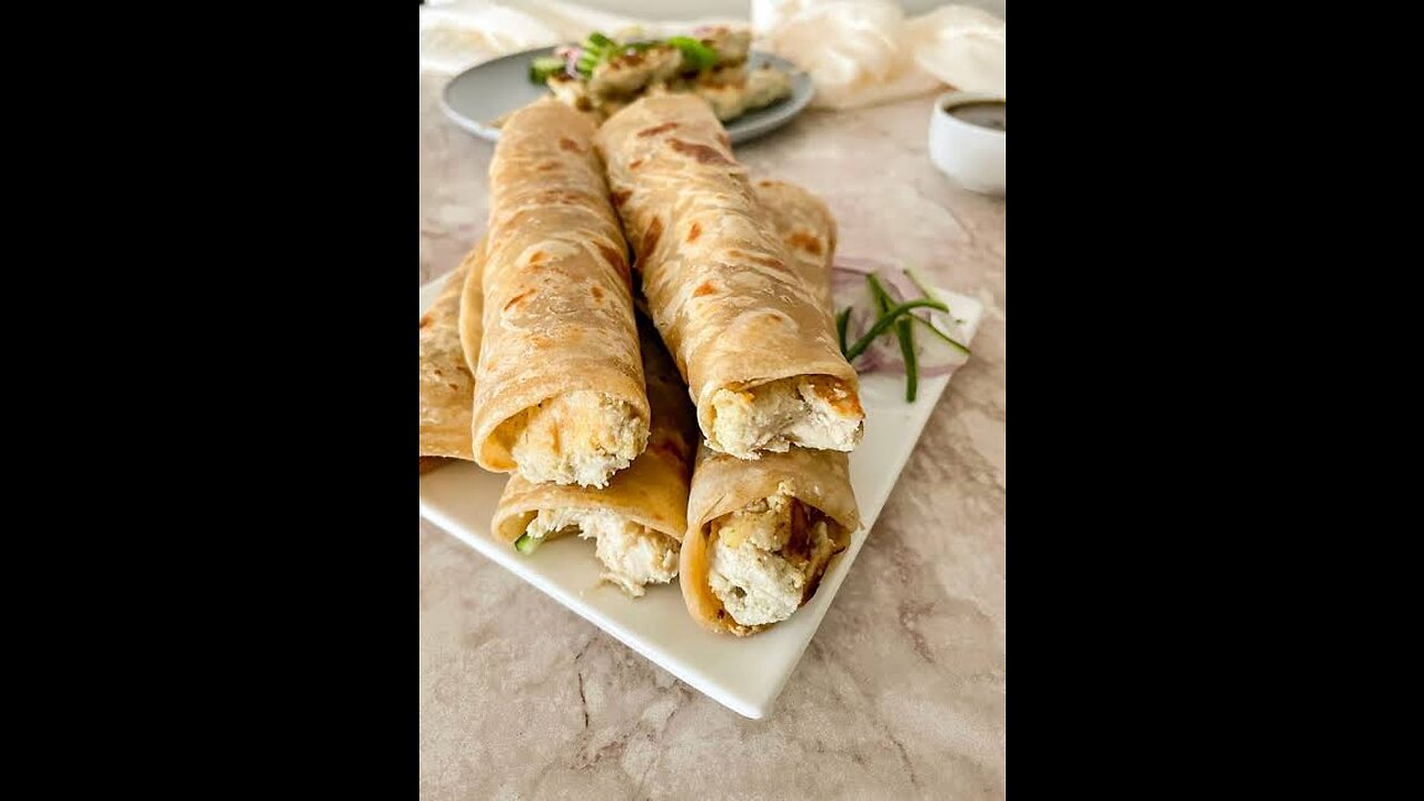 Chicken Malai Pratha Roll