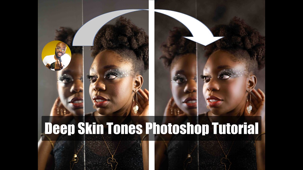 Photoshop tutorial | Avant-garde dark skin tones edit