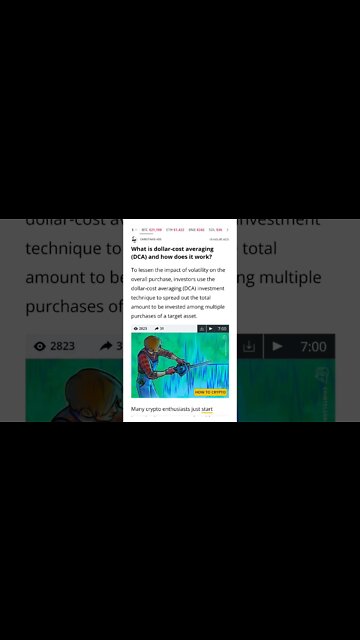 What is Dollar-Cost Averaging (DCA) and How Does it Work? #cryptomash @CoinBureau @UnchainedPodcast