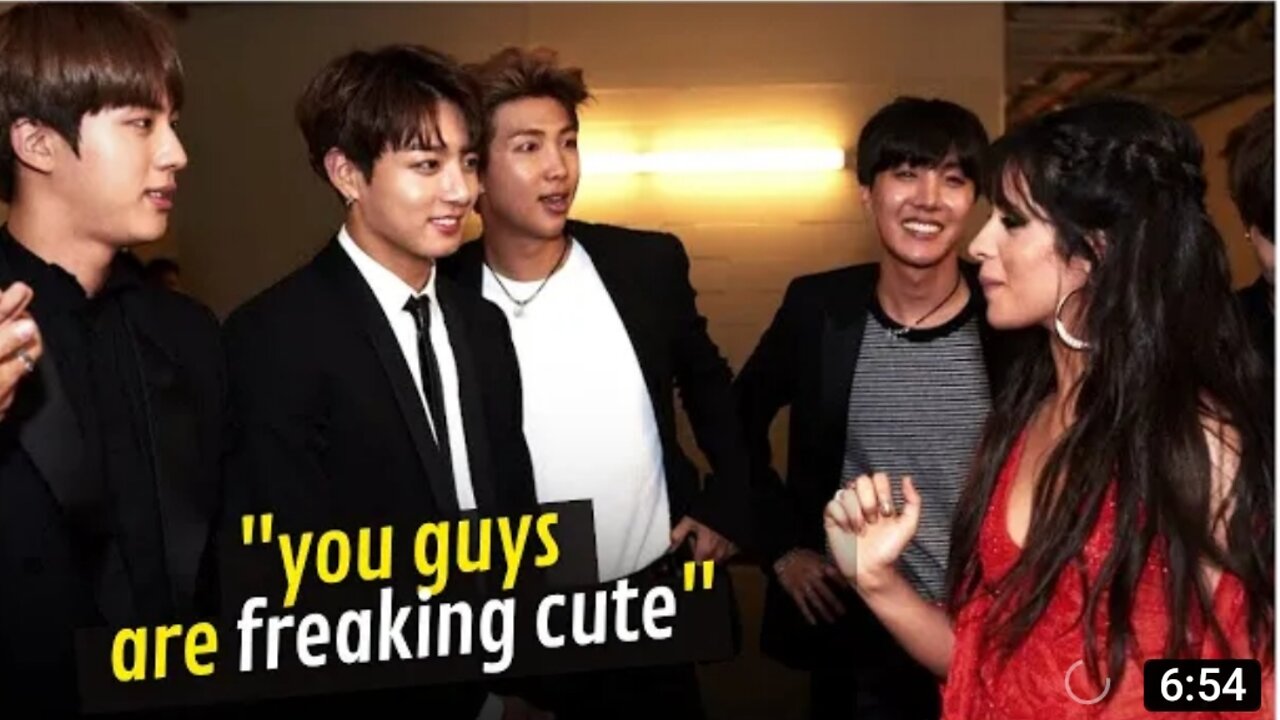 When Celebrities meeting BTS