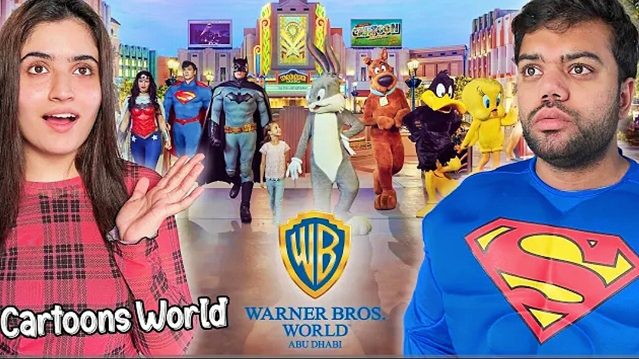 Cartoons Ki Duniya Mein Aa Gaye 😱 | Biggest Superhero And Cartoon Theme Park 😍