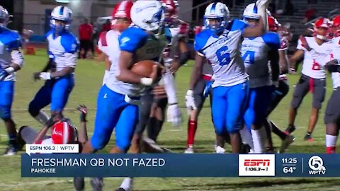 Pahokee football soaring through playoffs with freshman QB