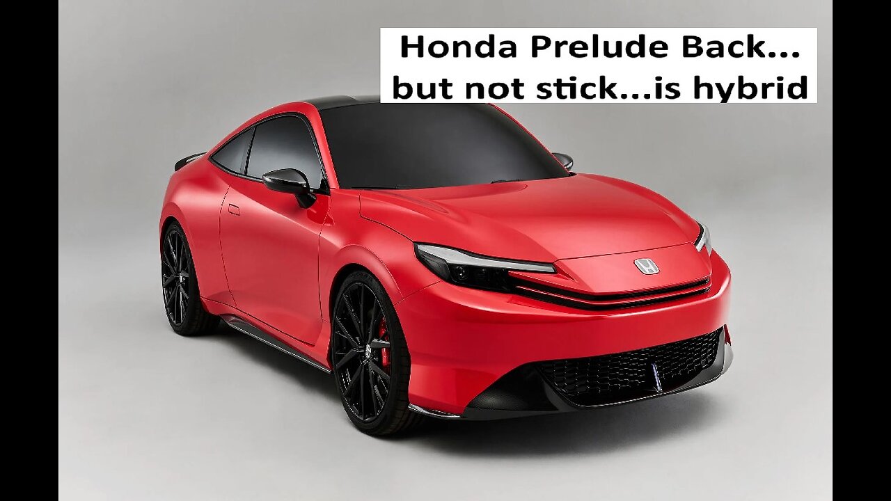Honda Preclude coming back, no stick and it’s a hybrid