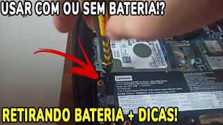 NOTEBOOK GAMER, SEM BATERIA!? Funciona? - Como RETIRAR a BATERIA! +Dicas (Ideapad Gaming 3i)