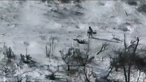The Russian military masterfully lured a Ukrainian FPV drone and dodged it