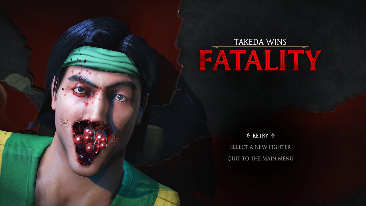 Mortal Kombat XL Takeda Fatality with Free Cam
