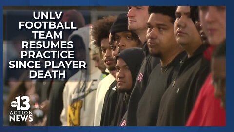 UNLV football team resumes practice after player's death