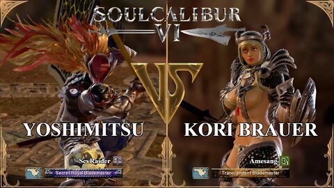 Yoshimitsu (ScvRaider) VS Kori Brauer (Âmesang) (SoulCalibur™ VI: Online)