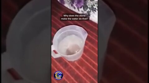 Why does the stone make the water do that?