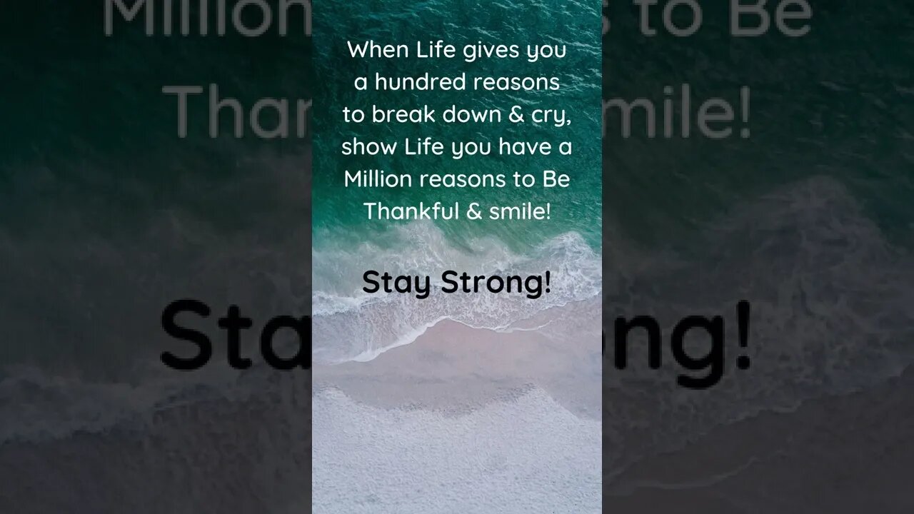 Stay Strong!