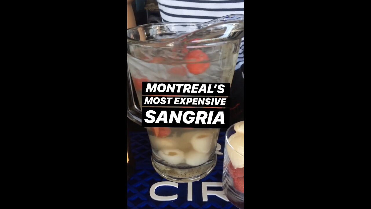 Terrasse Nelligan Has Montreal’s Most Expensive Pitcher Of Sangria