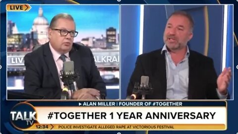 #together 1 year anniversary: co-founder Alan Miller on Talk TV
