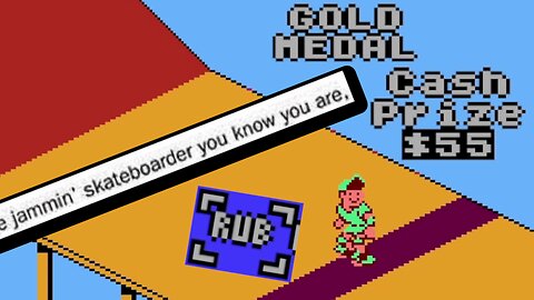 I'm a Jammin' Skateboarder and Rubbed Co-- - 720Degrees NES