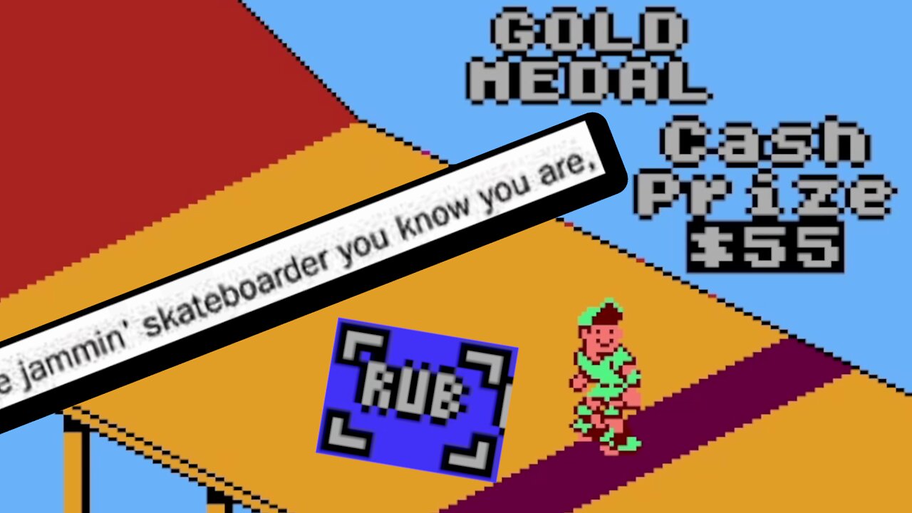I'm a Jammin' Skateboarder and Rubbed Co-- - 720Degrees NES