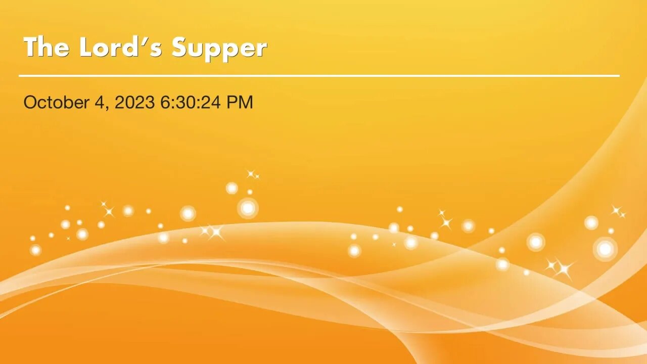 The Lord’s Supper