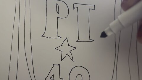 Working on my PT-42 logo art
