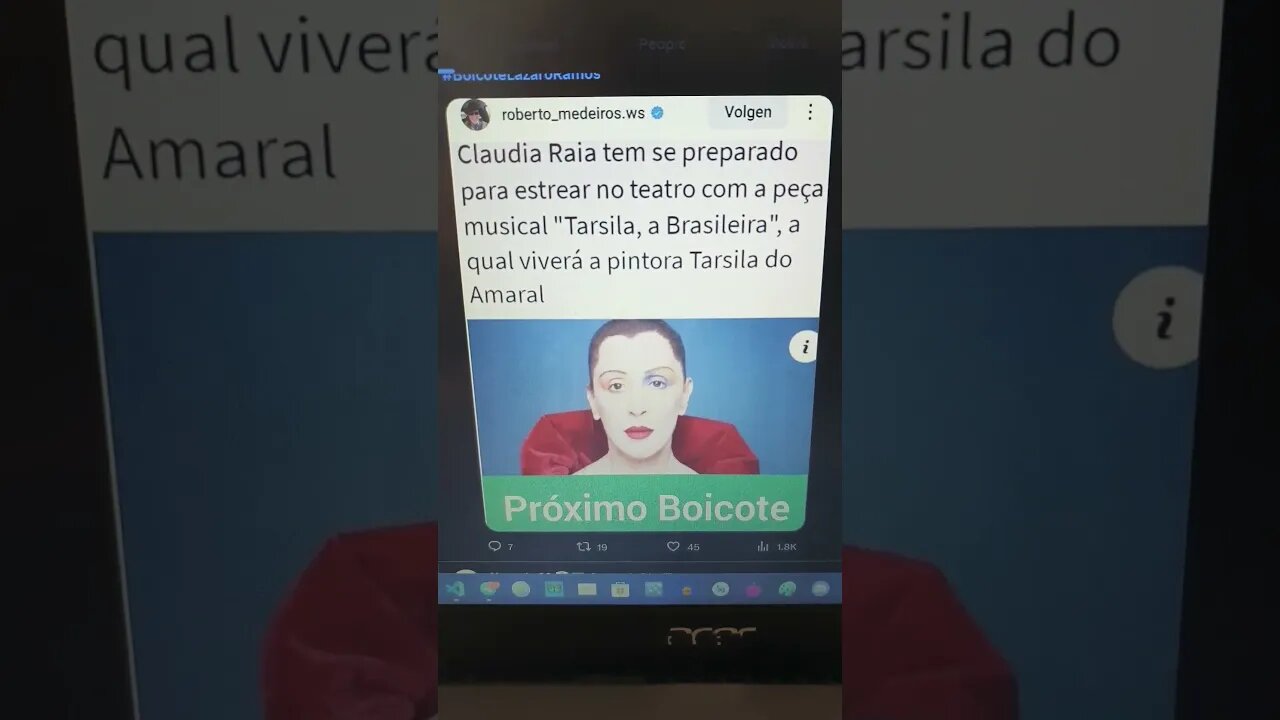 claudia raia vai estrear Tarsila a brasileira #boicoteclaudiaraia usando lei Rouanet 🤮🤡🐙🐙🐙🐙🤬💩👎😤😭