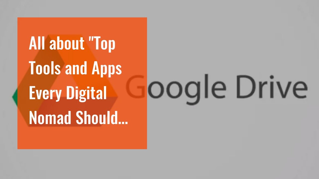 All about "Top Tools and Apps Every Digital Nomad Should Use for Productivity and Communication...