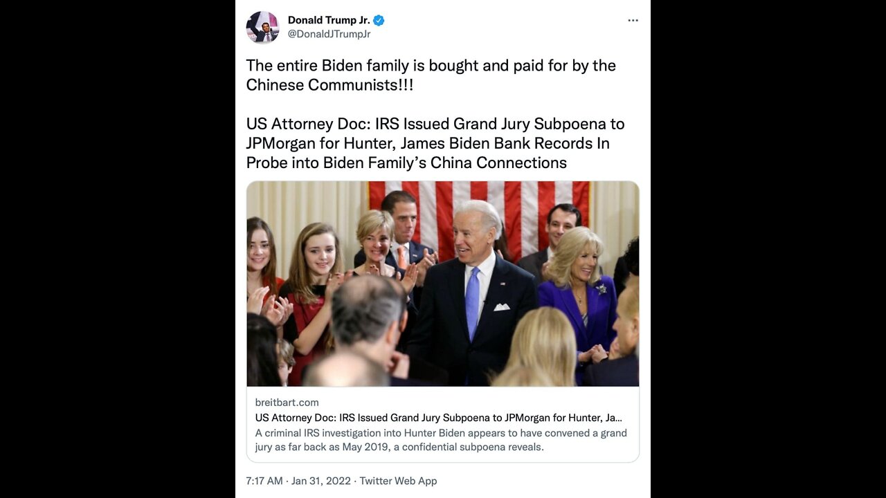 Shall We Look at the Biden Family???