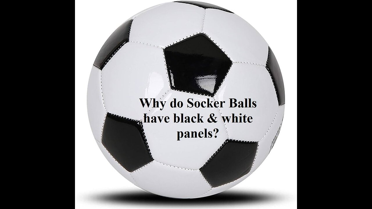 Why do Socker Balls have black & white panels?