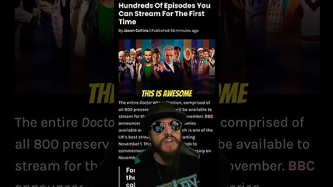 “Doctor Who” Fans REJOICE! All 800 Episodes Will Be Available To Stream! #doctorwho #shorts