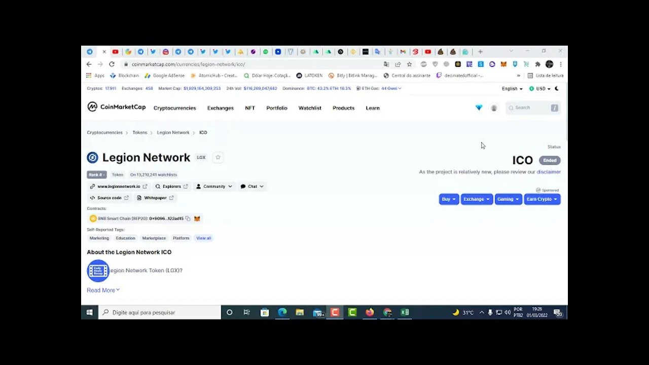 Passo a passo - 100% completo ! Aproveite essa oportunidade e ganhe $500 FREE com o LEGION NETWORK.