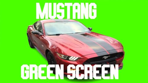 Green Screen Mustang