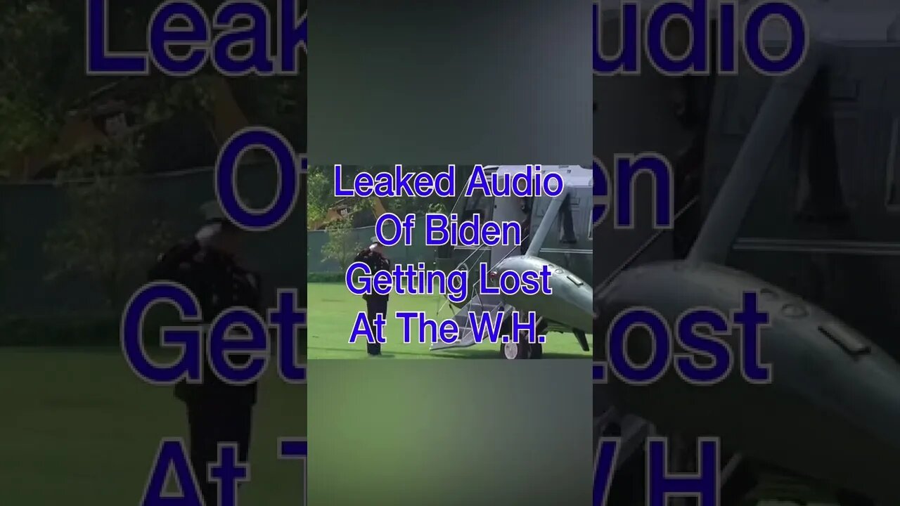 Leaked Audio Of Biden Getting Lost At The White House 🤦♂️ #shorts