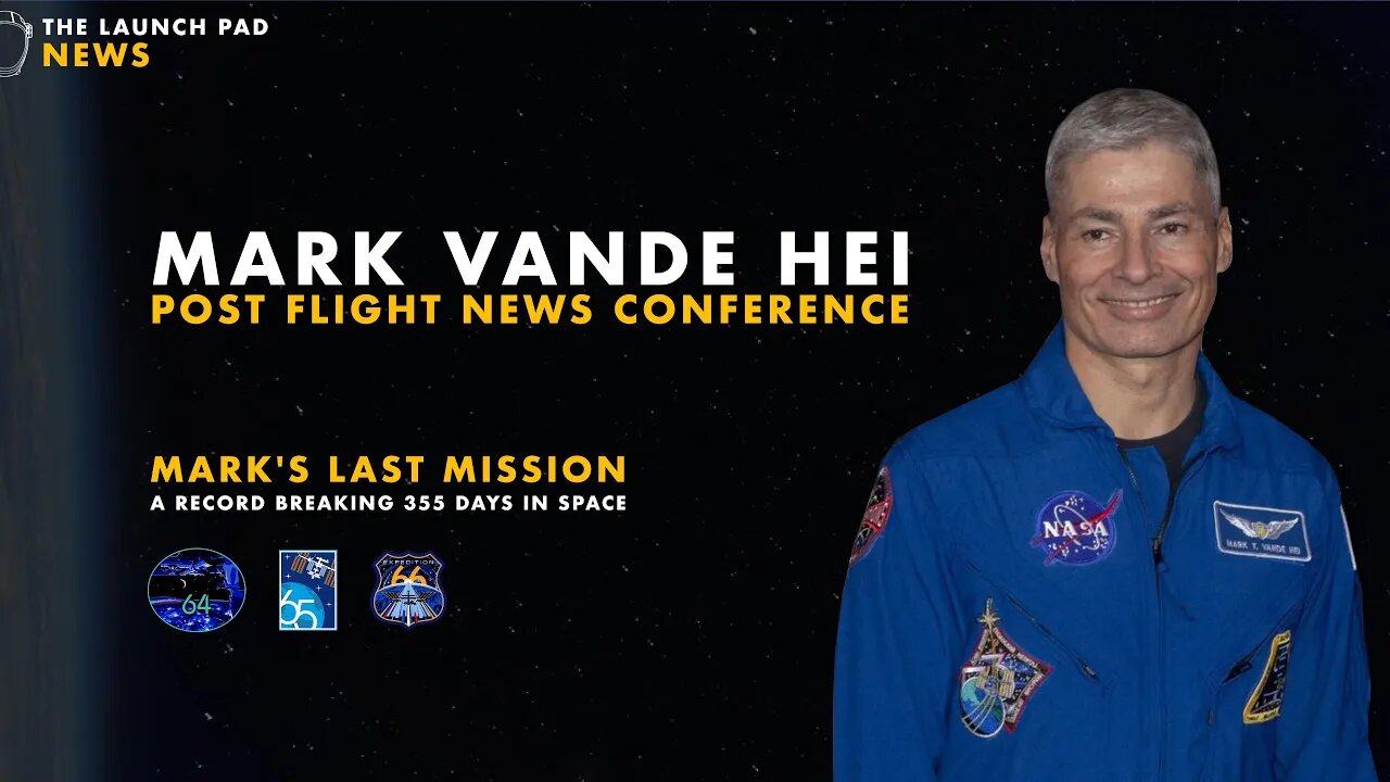 Mark Vande Hei Hosts Post Flight News Conference